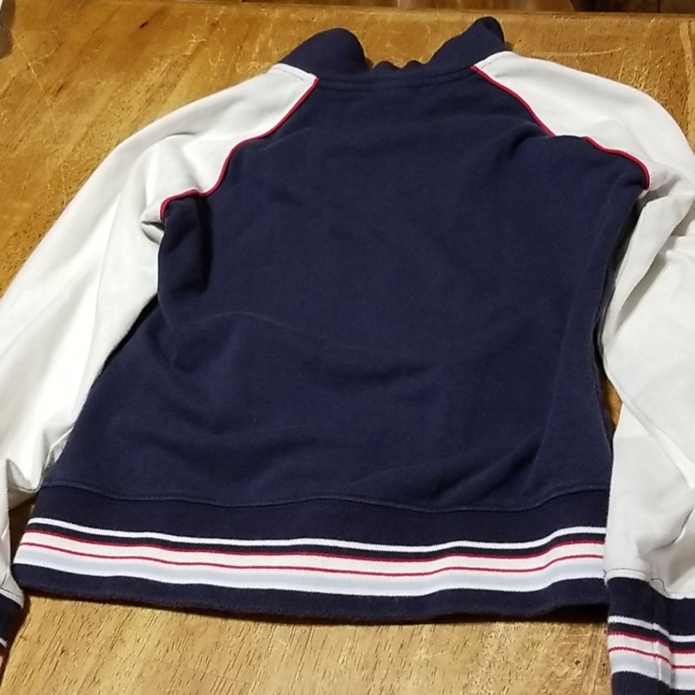 Justice blue/white zip sweatshirt - Picture 4 of 5